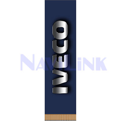 00000201360 Вымпел прямоугольный IVECO SKYWAY фон синий (200х55) (1шт)