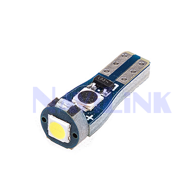 Автолампа SKYWAY диод T5 (W1,2W) 12/24V 1 SMD диод 1-конт Белая.
