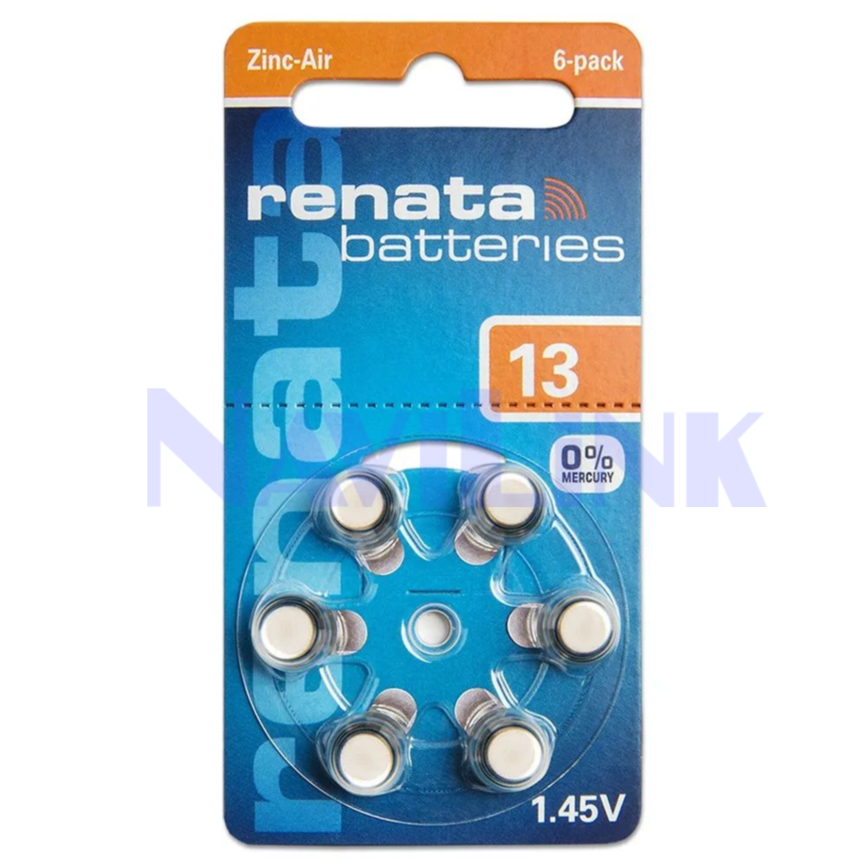 Батарейка ZA13 (PR48) Renata/Perfeo BL6