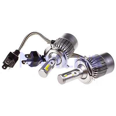 Автолампа LED SKYWAY АТОМ H4 12/24V 26W 6000K 2500Lm 2-конт 2 шт.