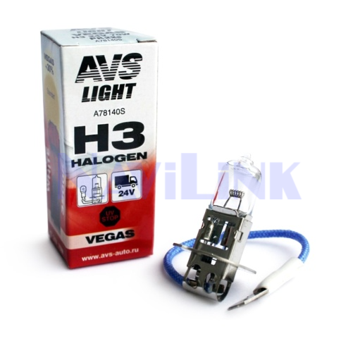 Галогенная лампа AVS Vegas H3.24V.70W. 1шт. Галогенная лампа AVS Vegas H3.24V.70W. 1шт.