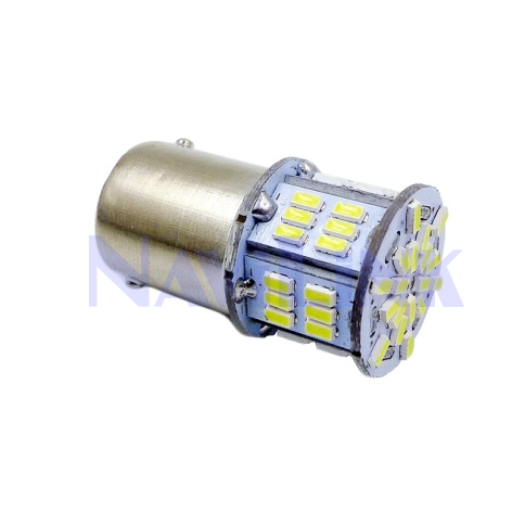 Светодиодная лампа S099B T15/белый/(BAY15d) 54SMD 3014 10-30V 2 contact, коробка 2 шт.