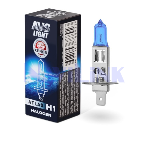 Галогенная лампа AVS ATLAS H1.24V.70W Галогенная лампа AVS ATLAS BOX/5000К/ H1.24V.70W