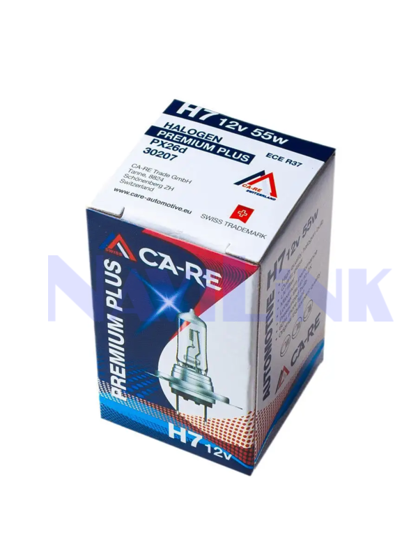 Лампа H7 CA-RE Halogen Bulb 12V 55W PX26d Лампа H7 CA-RE Halogen Bulb 12V 55W PX26d