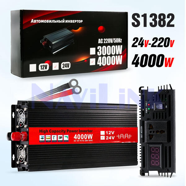 Инвертор Power Inverter S1382 24/220v 4000w