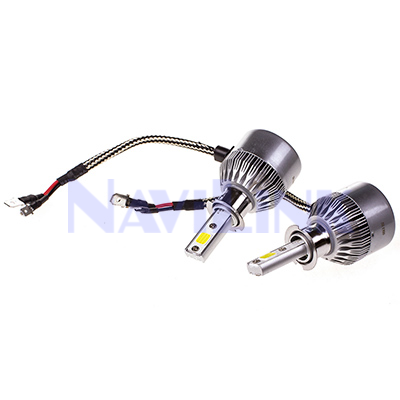 00000173098 (1) Автолампа LED SKYWAY АТОМ H3 26W 6000K 2500Lm 12/24V 1-конт. радиатор+вентилятор 2 шт.
