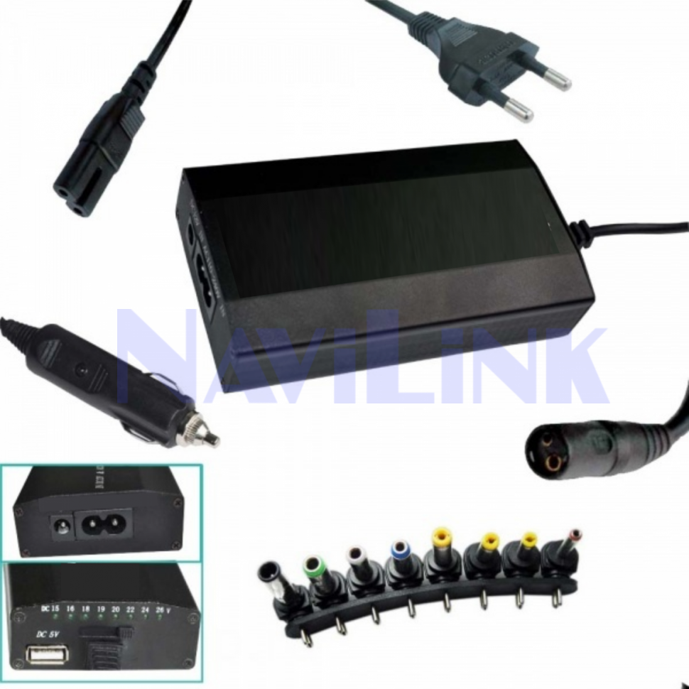 e1d405373a67b0de3abf93b4fb163b01 АЗУ/СЗУ для ноутбуков LP507 150W 12V-24V + 8 Насадок