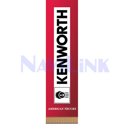 00000201308 Вымпел прямоугольный SKYWAY KENWORTH фон красный (200х55) цветной (1шт)