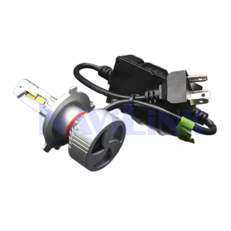 Remove-bg.ai_1723661500284 Светодиодная лампа Led С8 H4 12-24V (2 диода белый и желтый)