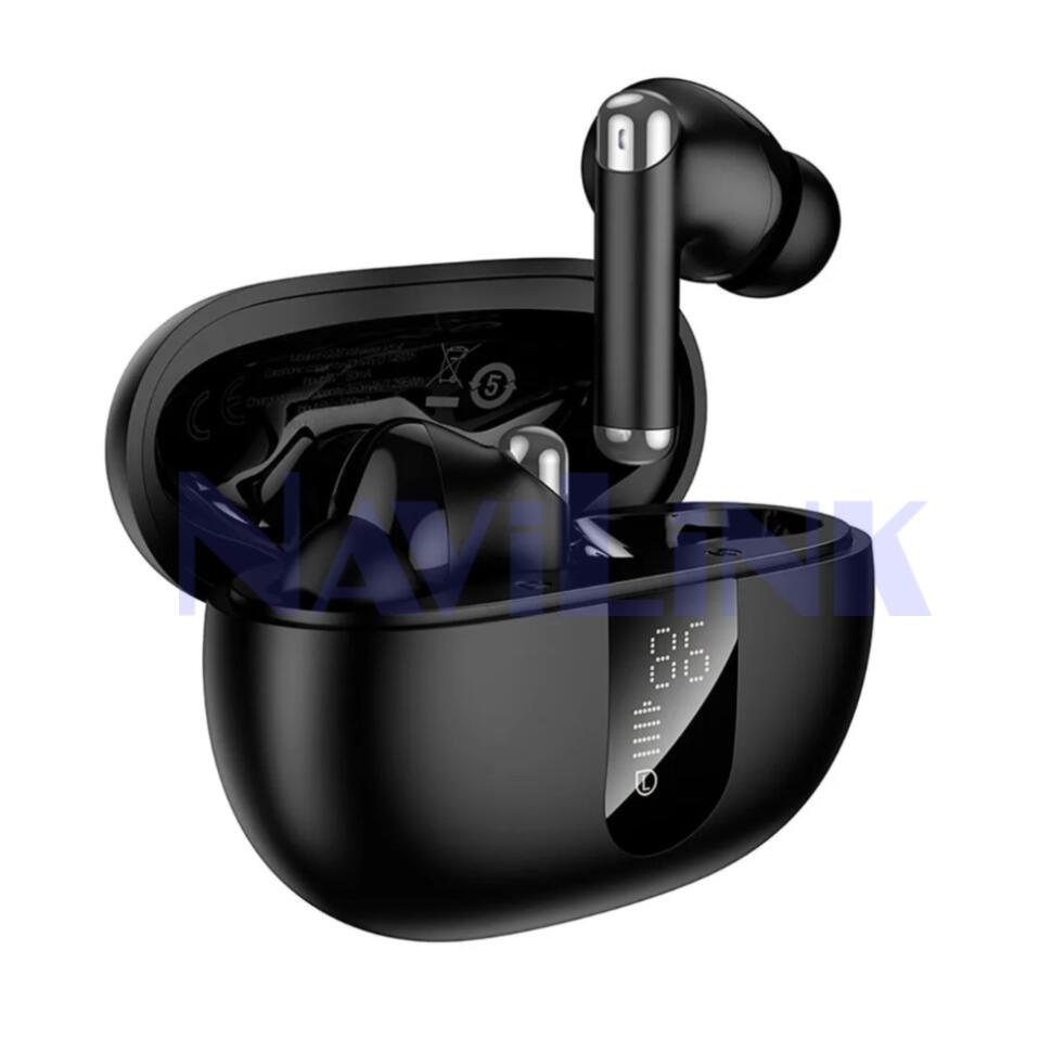 EQ26 Nice ANC+ENC беспроводная BT гарнитура Наушники Bluetooth Hoco EQ26 (ANC+ENC), в кейсе, сенсорные, цвет белый