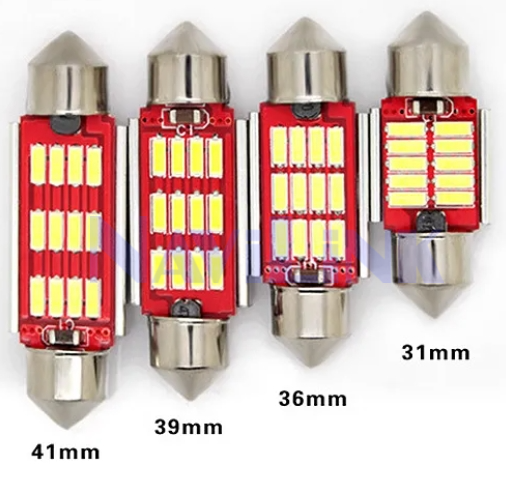 Диод №148 T11 36мм 12SMD (12 24в) Светодиодная лампа №148 T11 36мм 12SMD (12/24в)