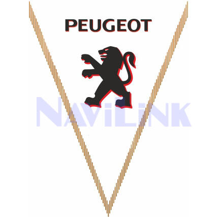 Вымпел треугольный PEUGEOT SKYWAY фон белый (260х200) (1шт.)