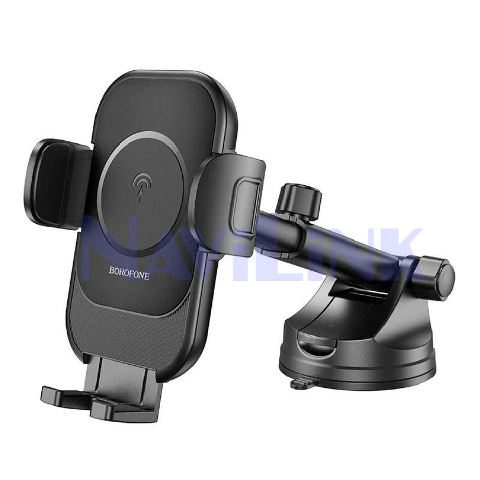 Borofone-BH203-Blue-Sharm-wireless-holder-1-950x950 Держатель Borofone BH203, на присоске, беспроводная зарядка