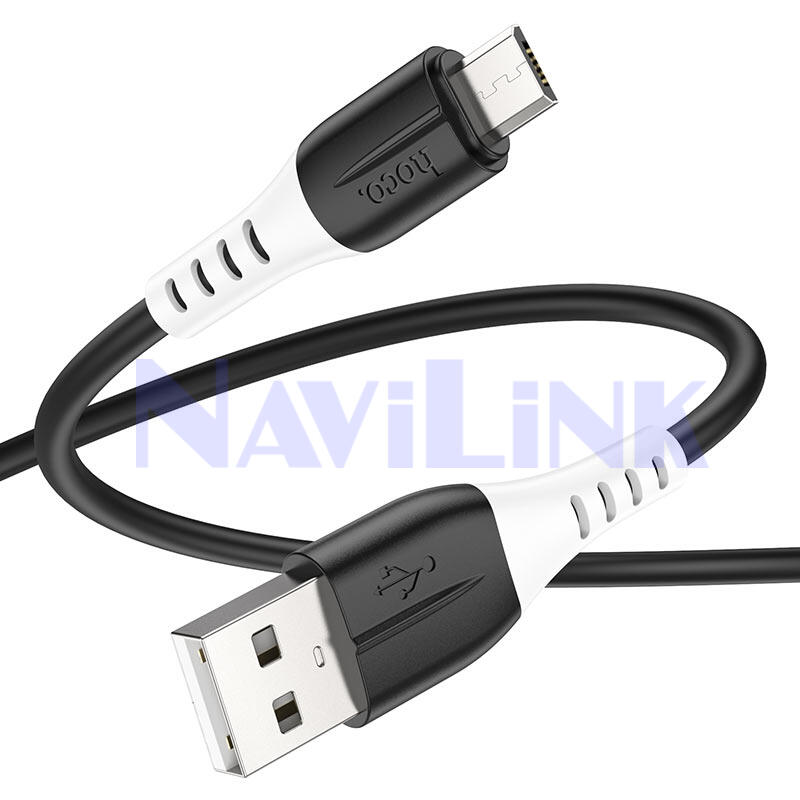 hoco-x82-silicone-charging-data-cable-usb-to-musb-wire Кабель Hoco X82 microUSB силикон 1м