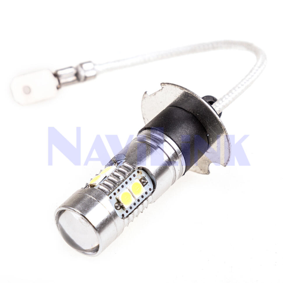 Автолампа диод SKYWAY H3 PK22s 12/24V 10SMD 1W 300Лм  6000К Белый 2шт.