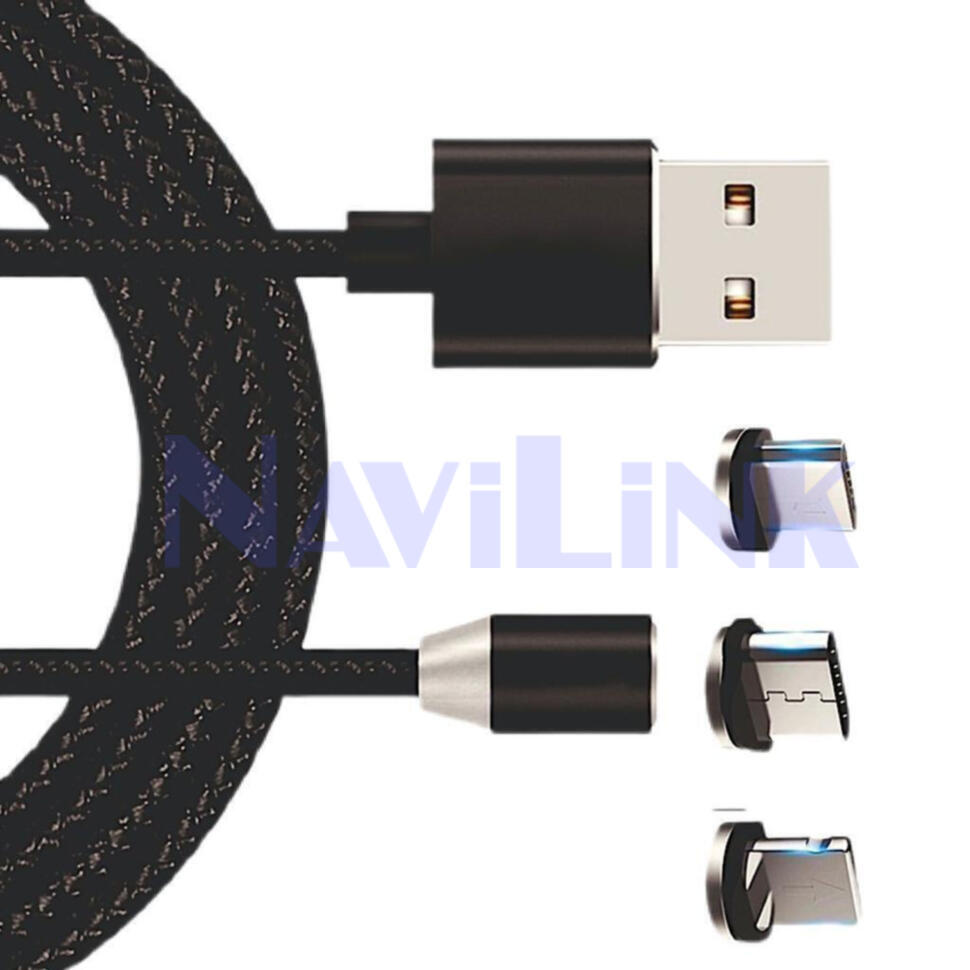 Насадки для магнитного шнура Type-C/microUSB/Lightning