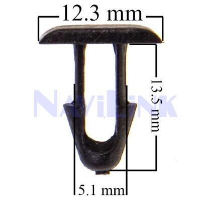 00000164598 Клипса SKYWAY TOYOTA 221 (компл. 25 шт) за 1 шт.