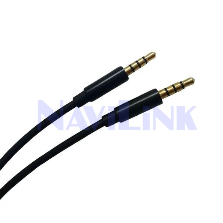 AUX4 pin Кабель AUX (miniJack 3,5мм - miniJack 3,5мм) 4 pin