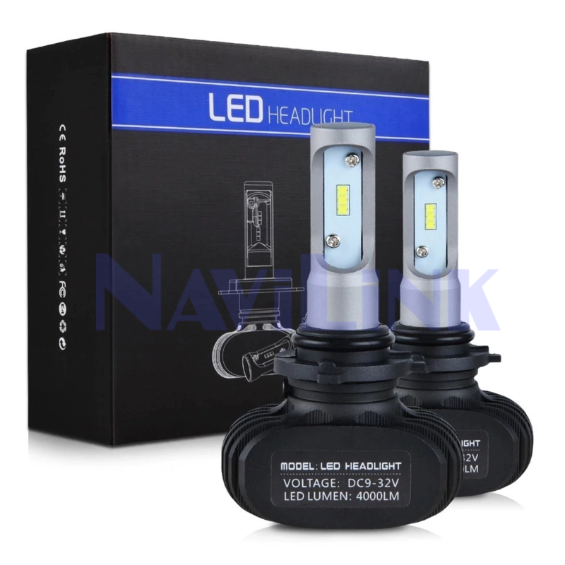 Светодиодная лампа Led S1 ECO1 DC 9-32v. H4/6000K 4000LM (2 шт.)